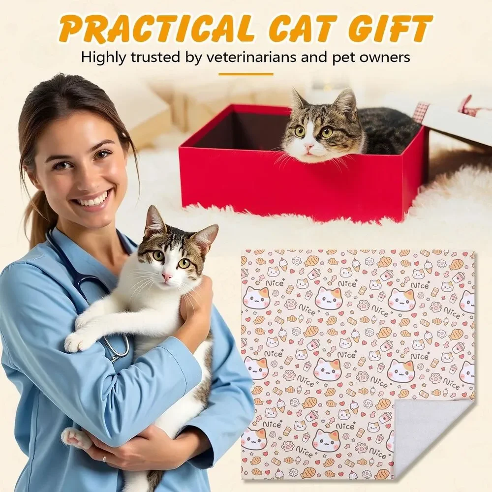 Cat Grooming Fabric Wrap Self-Adhesive Anti-Escape Design Claw Trimmer NWT XL